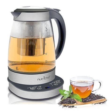 Plye 2 In 1 Electric Glass Kettle And Tea Maker Tea Brewing Kettle Water