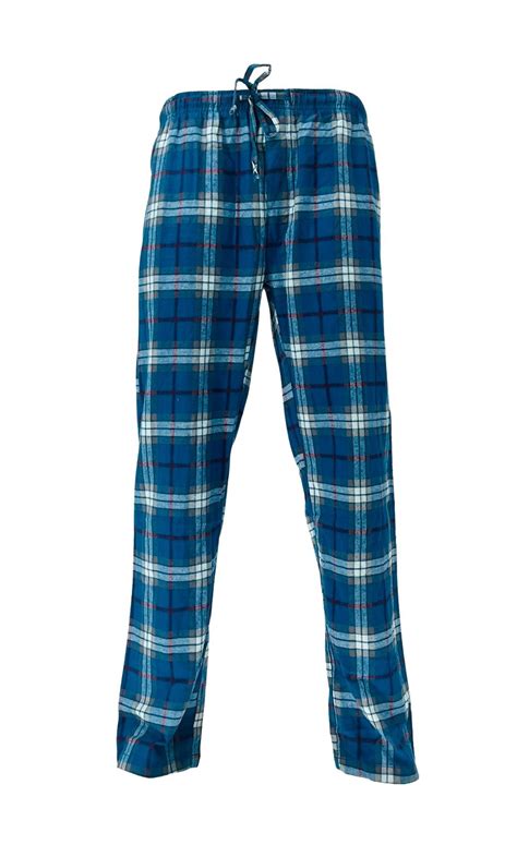 Mens Cotton Flannel Plaid Pajama Sleep Pants Super Soft Lounge Bottoms