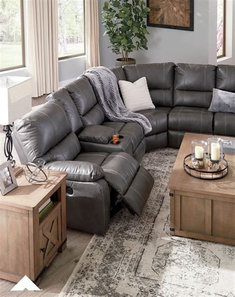 Warstein Gray Reclining Sectional By Ashley Furniture Sectional