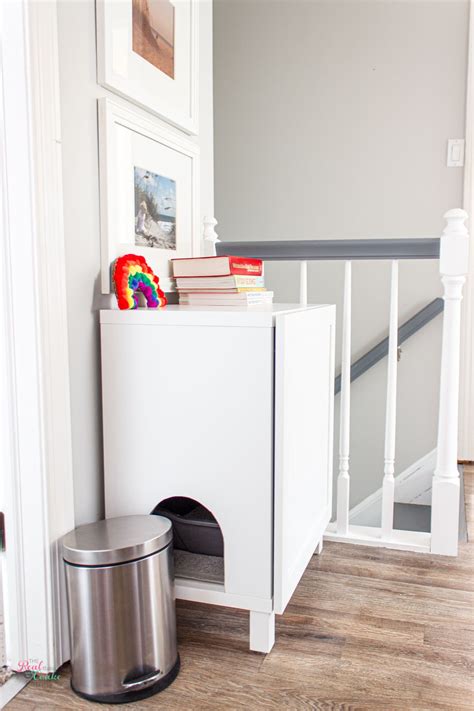 Smart way to keep cat litter in a chest, out of sight. How to Make a DIY Hidden Litter Box from an IKEA Cabinet ...