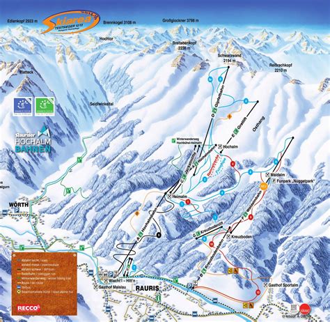 Maps Of Rauris Ski Resort Collection Of Maps Of Rauris Piste Maps