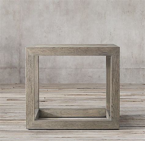3 tier open shelves provide extra space for storing books, plants, decorations, etc. Herringbone Square Side Table | Square side table ...