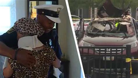 Woman Who Survived Car Explosion Thanks Officer Who Pulled Her From