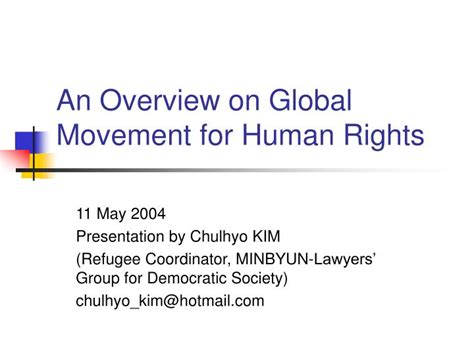 Ppt An Overview On Global Movement For Human Rights Powerpoint