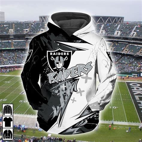 oakland raiders for football lover 3d hoodie
