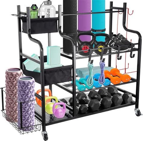 Zbpress Gym Organizerhome Gym Storage Rack3 Tier Gym