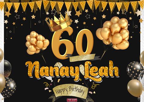 Unique Ideas For Tarpaulin Background Design For 60th Birthday Free