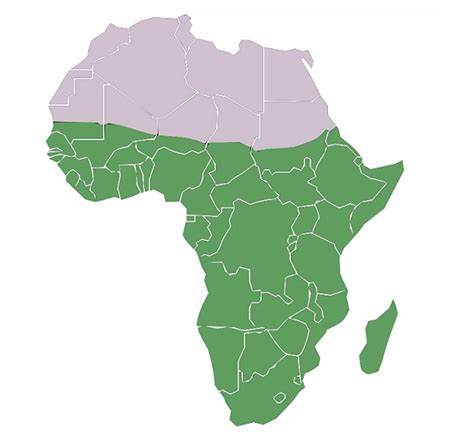 Países Subsaharianos Listado Y Mapa — Saber Es Práctico