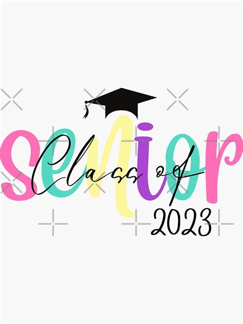 Pegatina Graduación 2023 Clase Sénior De 2023 2 De Mimopaul