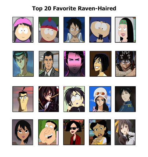 Top 20 Raven Haired Characters By Majesticprincepowers On Deviantart