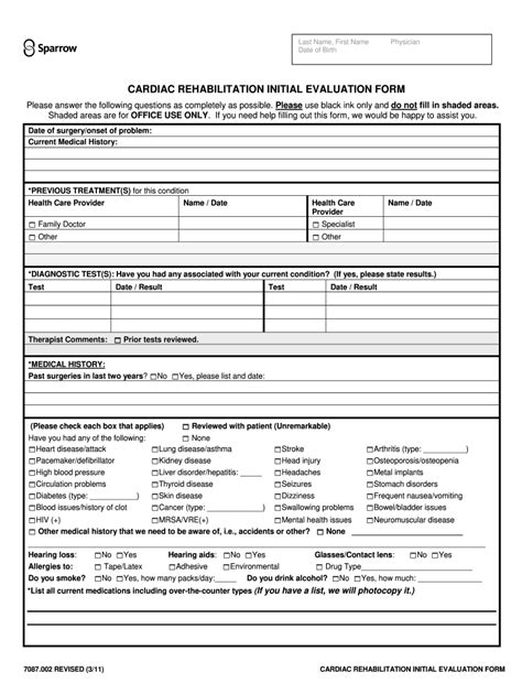 Rehabilitation Form Fill Out And Sign Online Dochub
