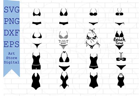 Swimsuit SVG Bikini Svg Bra SVG Graphic By Artstoredigital Creative