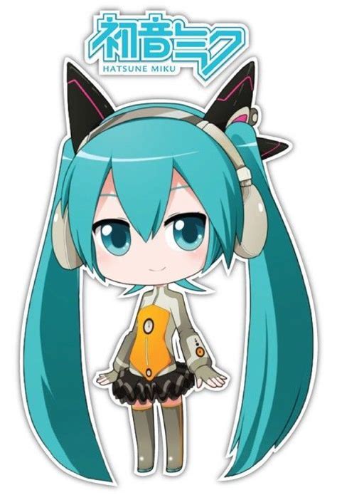 Vocaloid Chibi Hatsune Miku Odds And Ends Anime Car Window Decal Sticker