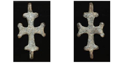 Byzantine Empire Cross 700 900 Ad Bronze 660 Gr 49x24 Mm