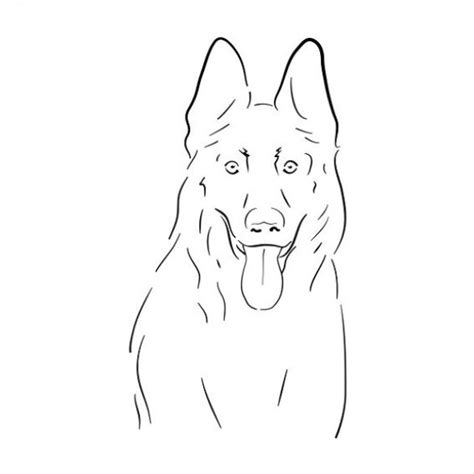 Draw german shepherd face step by step? #germanshepherdsketch #