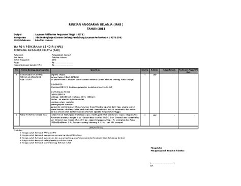Share & embed contoh form pengendalian dokumen. (XLS) Contoh-RAB | enjang derajat - Academia.edu