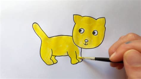 how to draw cute cat easy cat drawing kitten drawing drawing tutorial youtube