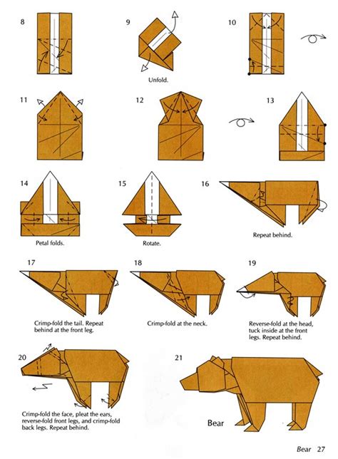 Origami Polar Bear Embroidery And Origami