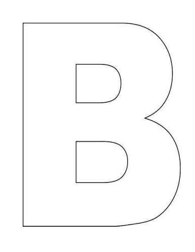 Large Alphabet Templates Alphabet Letter Templates Letter B
