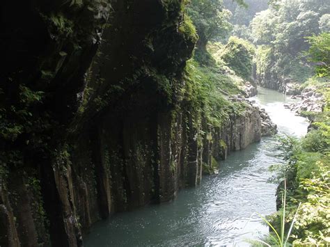 Columnar Jointed Cliff Faces In Takachiho Gorge Picryl Public Domain