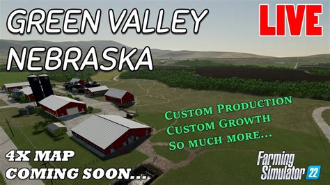 Farming Simulator 22 Green Valley Nebraska 4x Map Premier Coming