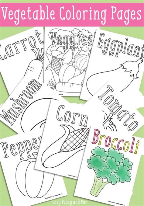 He only needs some color. Vegetable Coloring Pages - Easy Peasy and Fun Membership