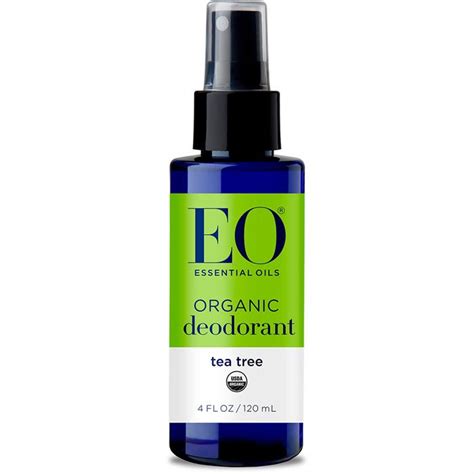 Eo Certified Organic Deodorant Spray Tea Tree 4 Oz