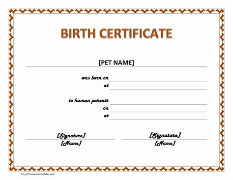 Birth certificates are often needed for obtaining licenses, getting government benefits and registering for school. Pet Birth Certificate | Birth certificate, Fake birth ...
