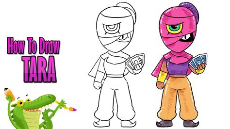 How To Draw Tara Brawl Stars Tara Youtube