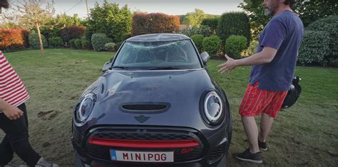 Mini Jcw Gp Thrashed And Subsequently Flipped In Youtubers Yard After