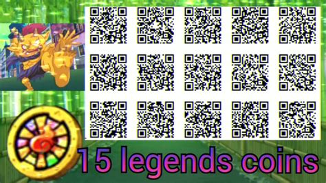 15 Free Legend Coin Qr Codes Yo Kai Watch 3 YouTube