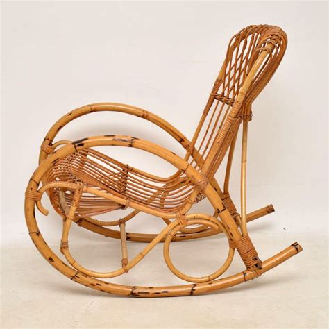 1960 S Vintage Bamboo Rocking Chair Retrospective Interiors Retro