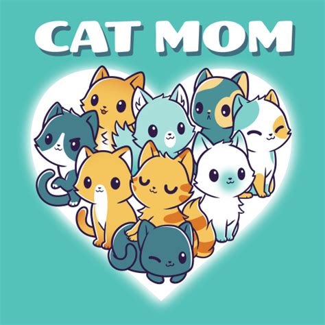 Shop T Shirts Teeturtle In 2021 Cat Mom Funny Cute Cartoon Drawings Cat Mom