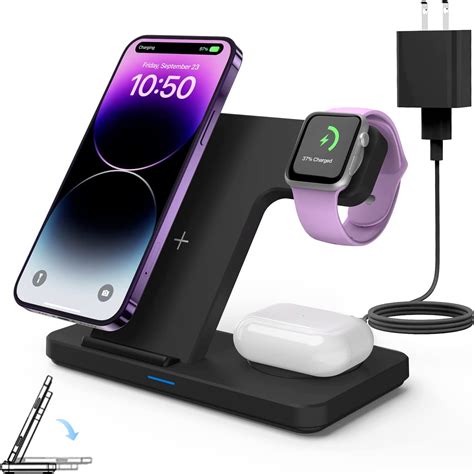 Joygeek Foldable Wireless Charger For Apple 3 In 1 Charging Dock