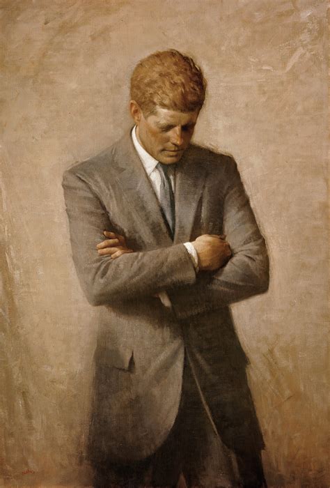 Why is JFK's official White House portrait so different than those of ...