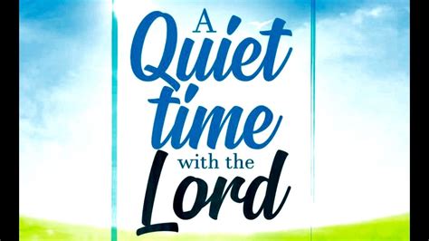 Crl A Quiet Time With The Lord Retreat Day 01 30th October 2020