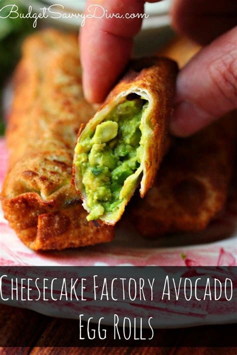 If you've ever been to the cheesecake factory and tried the avocado egg rolls, you know how delicious they are! Cheesecake Factory Avocado Egg Rolls Recipe | Budget Savvy ...