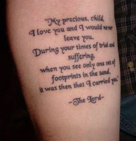 It was then i carried you. i just want to share this wonderful poem. 41 best Footprints Poem Tattoo images on Pinterest ...