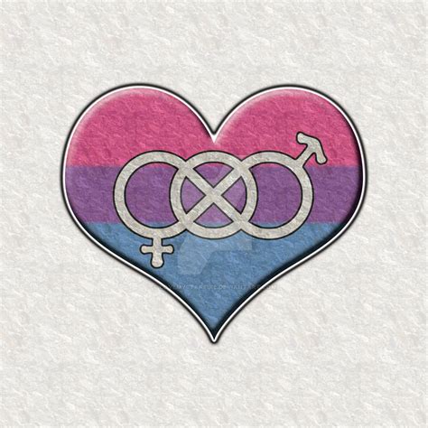 bisexual pride heart with gender knot by lovemystarfire on deviantart