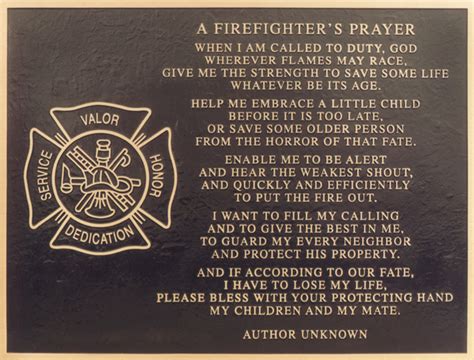 Printable Firefighter Prayer Quotes Quotesgram