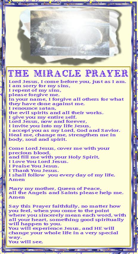 ~miracle Prayer~ ~prayers~