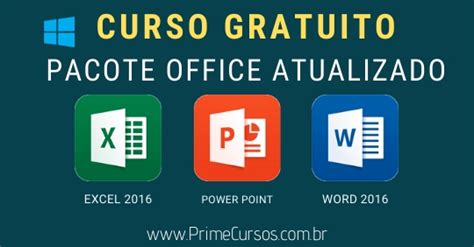 Curso De Pacote Office Online Grátis Prime Cursos