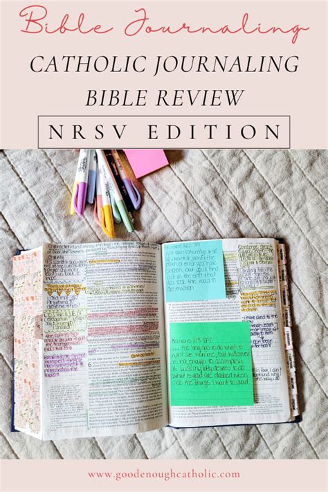 Catholic Journaling Bible Review Nrsv Catholic Bible Journal Edition