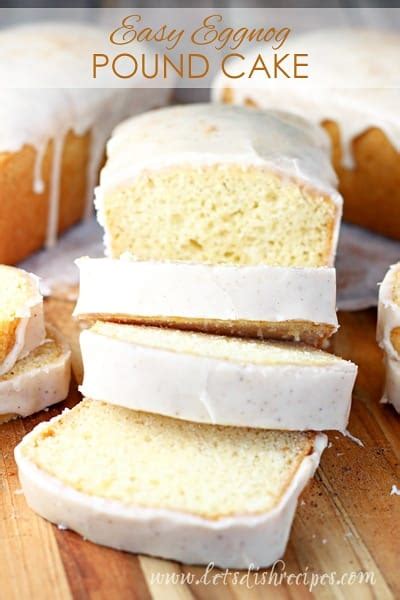 To keep it quick and easy, this eggnog bundt cake starts with a yellow this is a fairly heavy eggnog cake, almost more of a pound cake consistency, which is why a bundt pan is the way to go. Easy Eggnog Pound Cake | Let's Dish Recipes
