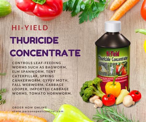 Use Hi Yield Thuricide Concentrate On Fruits Vegetables Shade Trees