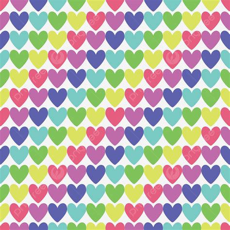 valentine colorful rainbow heart seamless pattern background heart love pattern background