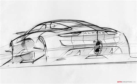Renault Alpine Vision Concept Revealed Concept Car Sketch Sketches