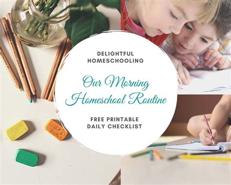 Our Morning Homeschool Routine Delightful Homeschooling