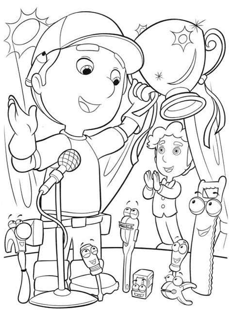 En dibujosonline.net encontrarás muchísimos dibujos de de para colorear online totalmente gratis. Manny a la obra para colorear, pintar e imprimir