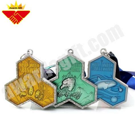 China Customized Transparent Color Silver Medal Race